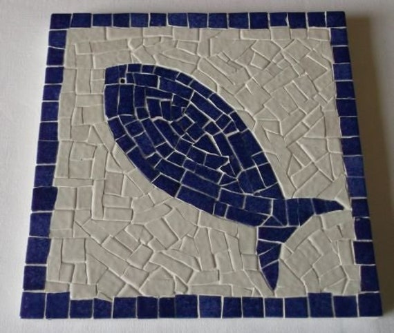 Dessous de Plat Sardine Réalisé en Mosaïque