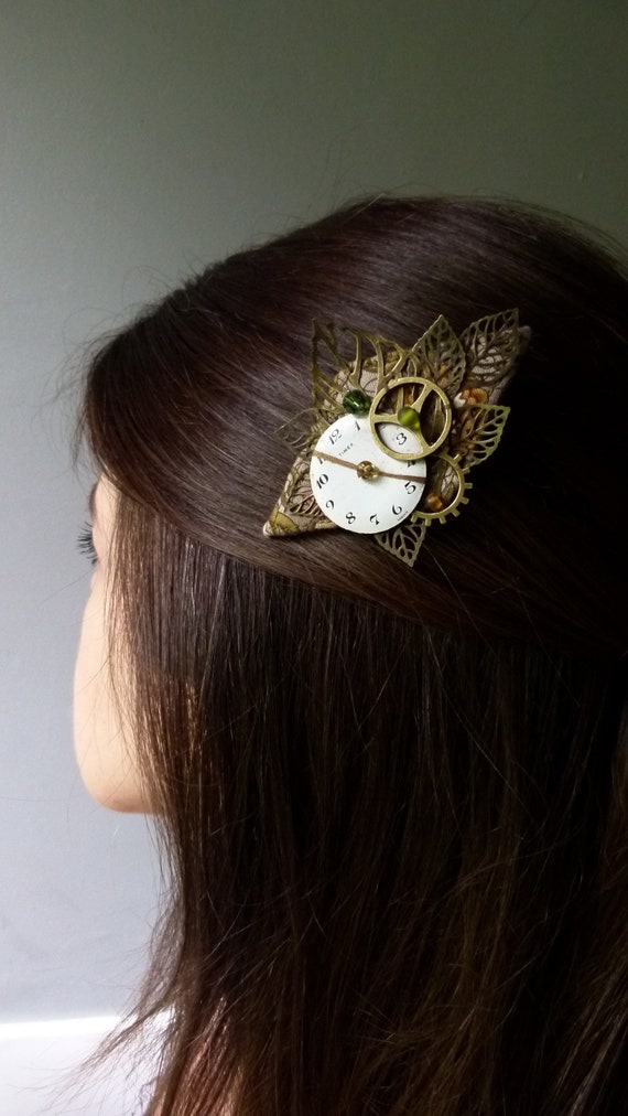 Clamp The Time Is No Longer Accessory Hairstyle Etsy
