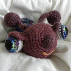 Escargot rigolo, doudou en crochet image 1