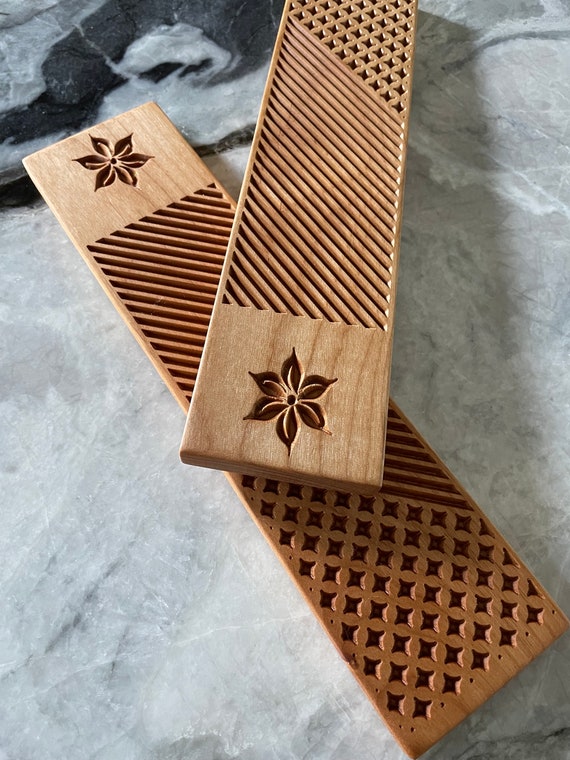 Handmade Wood Gnocchi Board: Star Anise Pasta Shaping Tool