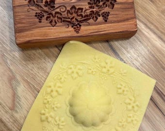 Handmade Wooden Ravioli Mold | Vineyard Grapevine Pasta Maker Tool