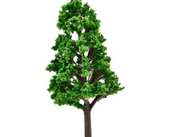 MINIATURE SYNTHETIQUE : arbre vert hauteur 6cm (38)