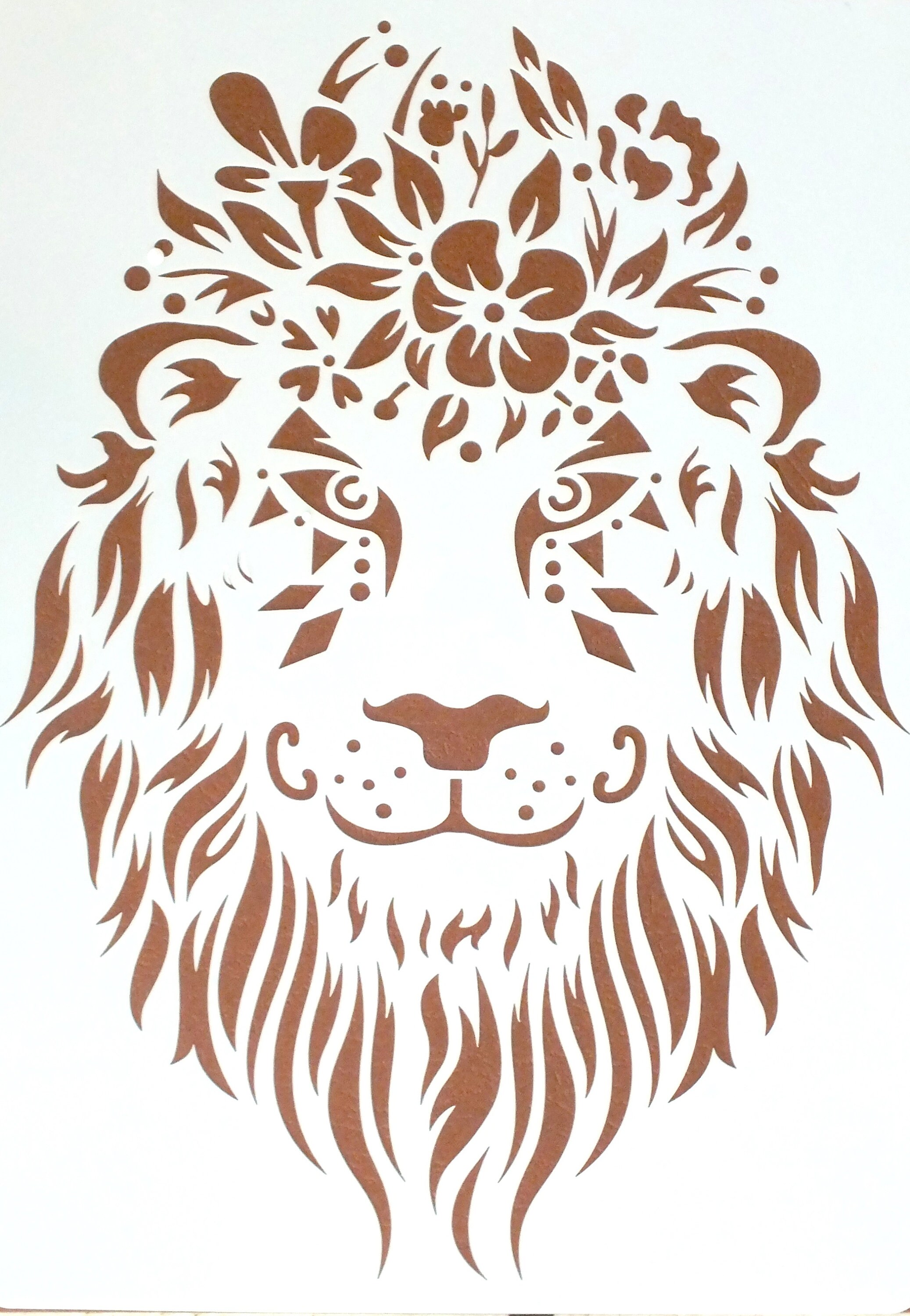 KUNSTSTOFF-SCHABLONE 3021cm: Löwe 03 | Etsy