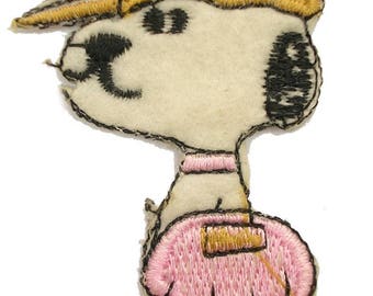 APPLIQUE THERMOCOLLANT : Snoopy 6*4cm (02)