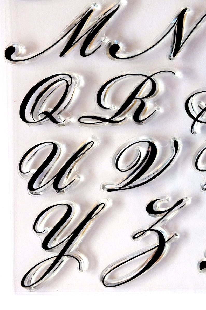 Alphabet Buffer Capital Letters 20 Mm Script Style | Etsy Australia