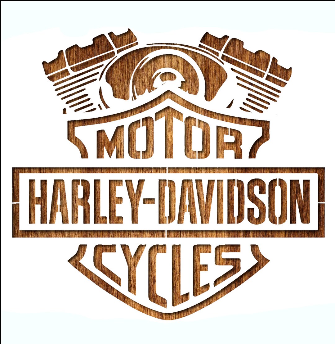 Harley Davidson Twin Cam Logo Stencil 28 X 28 Cm 11.02 X - Etsy