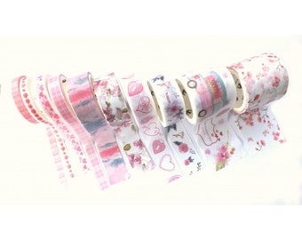 Pack de 10 Rubans Washi  Love Ladies