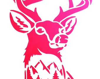 PLASTIC STENCIL 30*21cm: deer (15)