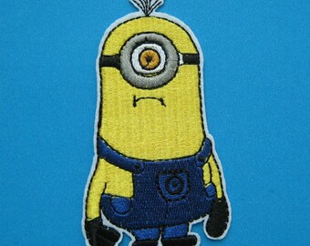 OPstrijkbare appliqué: Despicable Me Minion 9*5cm (03)