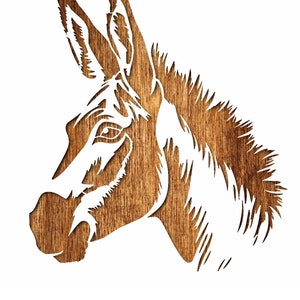 MYLAR PLASTIC STENCIL Format A4 (21*29.7cm) Donkey