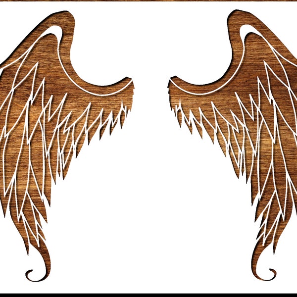 Pochoir A4 21*29,7 cm en plastique Mylar : les ailes d'ange