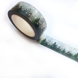 Washi ribbon 15 mm x 10 m classic Christmas pattern Fir edge