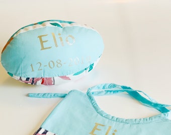 Ballon rugby bébé, personnalisé, décoration chambre bébé