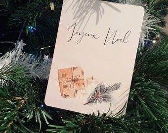 Merry Christmas card, gift, wishes, end of year celebrations