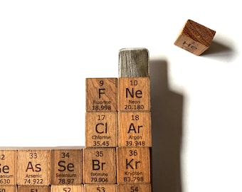 Periodic Table Made of Wood