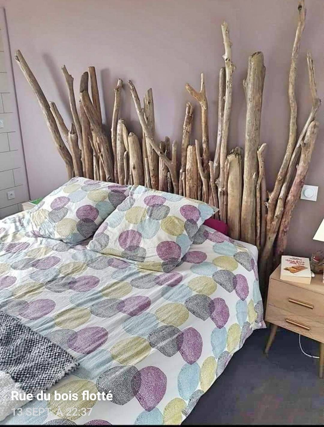 Tete De Lit Bois Flotté 140 Tête de lit en bois flotté.... - Etsy France