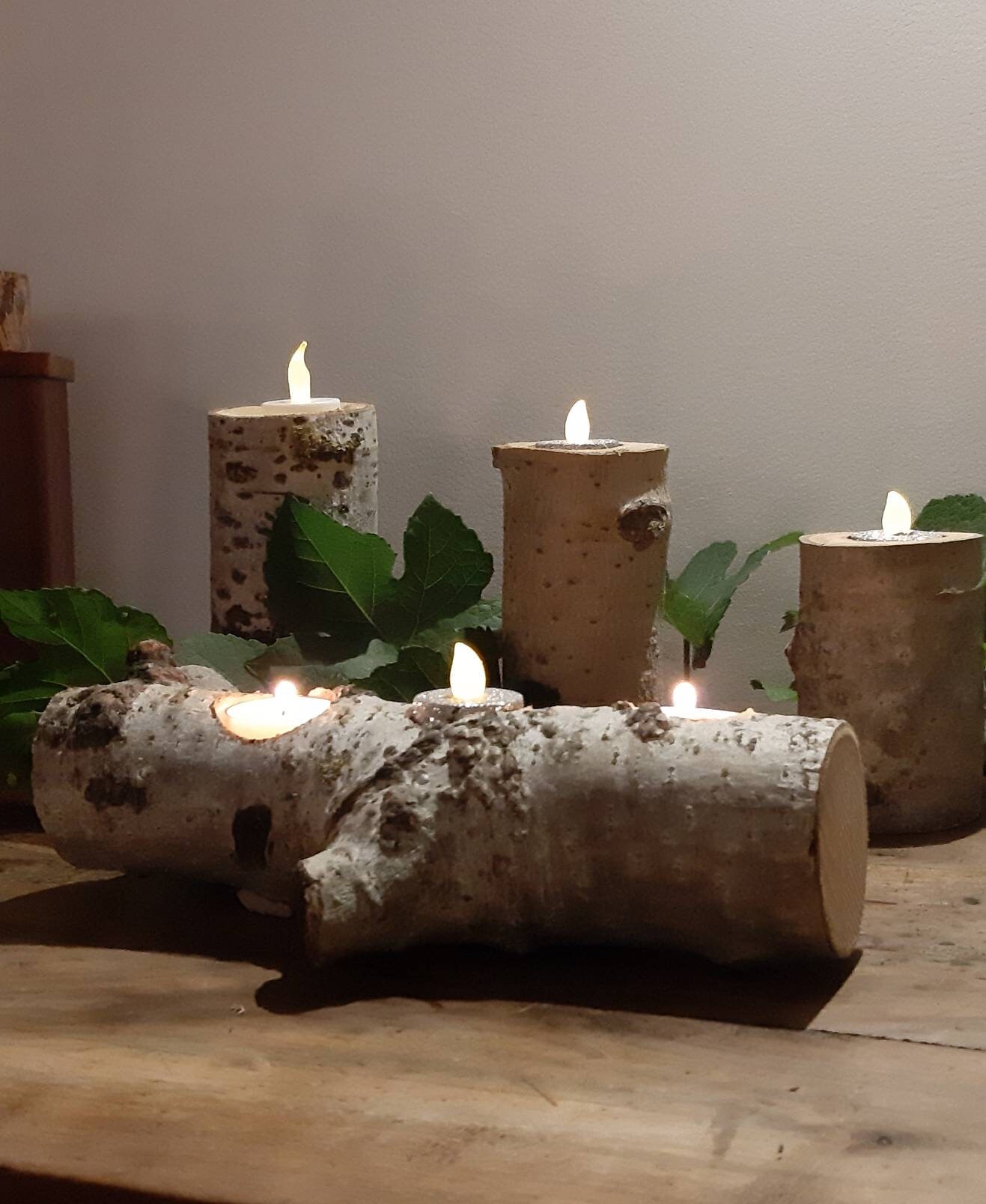 Bougeoirs, Bougeoirs en Bouleau....