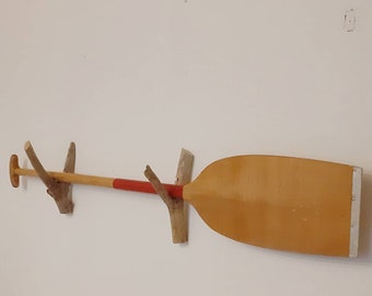 Wooden paddle, oar, wall decoration...