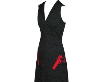 From 159 Euro: Hooded dress "Silent whisper the pistols"