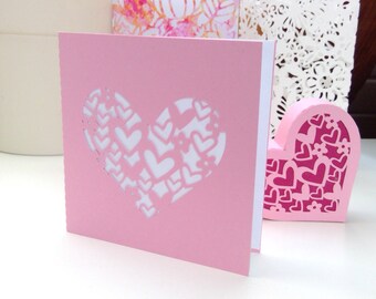 Blumen Herz Papier Alles Liebe SVG DXF Eps png pdf jpg Plott Plotterdatei Karte Muttertag SVG Kartendesign Schnitt Datei Liebe