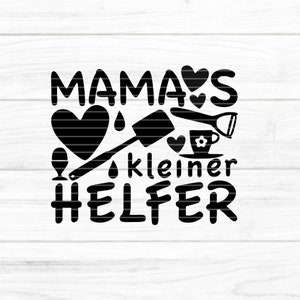 Archivo de trazador de la pequeña ayudante de mamá SVG DXF FCM, regalo, bebé, mamá, niña, ayuda, láser, impresión sublimación svg dxf fcm eps png jpg pdf