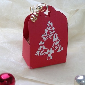 Embalagem para presente Arquivo plotador de árvore de Natal SVG DXF FCM, caixa, Natal, Advento, presente, papel, laser svg dxf fcm eps png pdf jpg