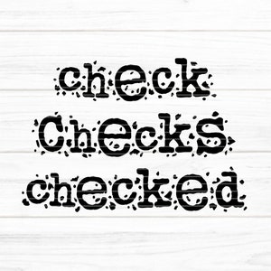 Check Plotterdatei SVG DXF FCM, Checks, Checked, prüfen, prüft, geprüft, Kinder getestet Laser Druck Sublimation svg dxf fcm eps png pdf jpg