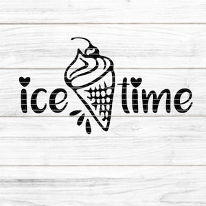 Ice Time plotter bestand SVG DXF FCM, ijs, ijstijd, zomer, feest, zon, vakantie, folie, laser, print sublimatie svg dxf fcm eps png pdf jpg