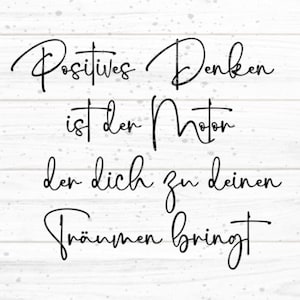 Archivo trazador de pensamiento positivo SVG DXF FCM, sueños, cumpleaños, examen, Año Nuevo, texto, dicho, motor, svg dxf fcm png pdf eps jpg