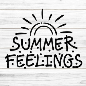 Summer Feelings cutting file SVG DXF FCM, summer, feeling, sun, beach, Letter, love, laser, sublimation, svg dxf fcm eps png pdf jpg
