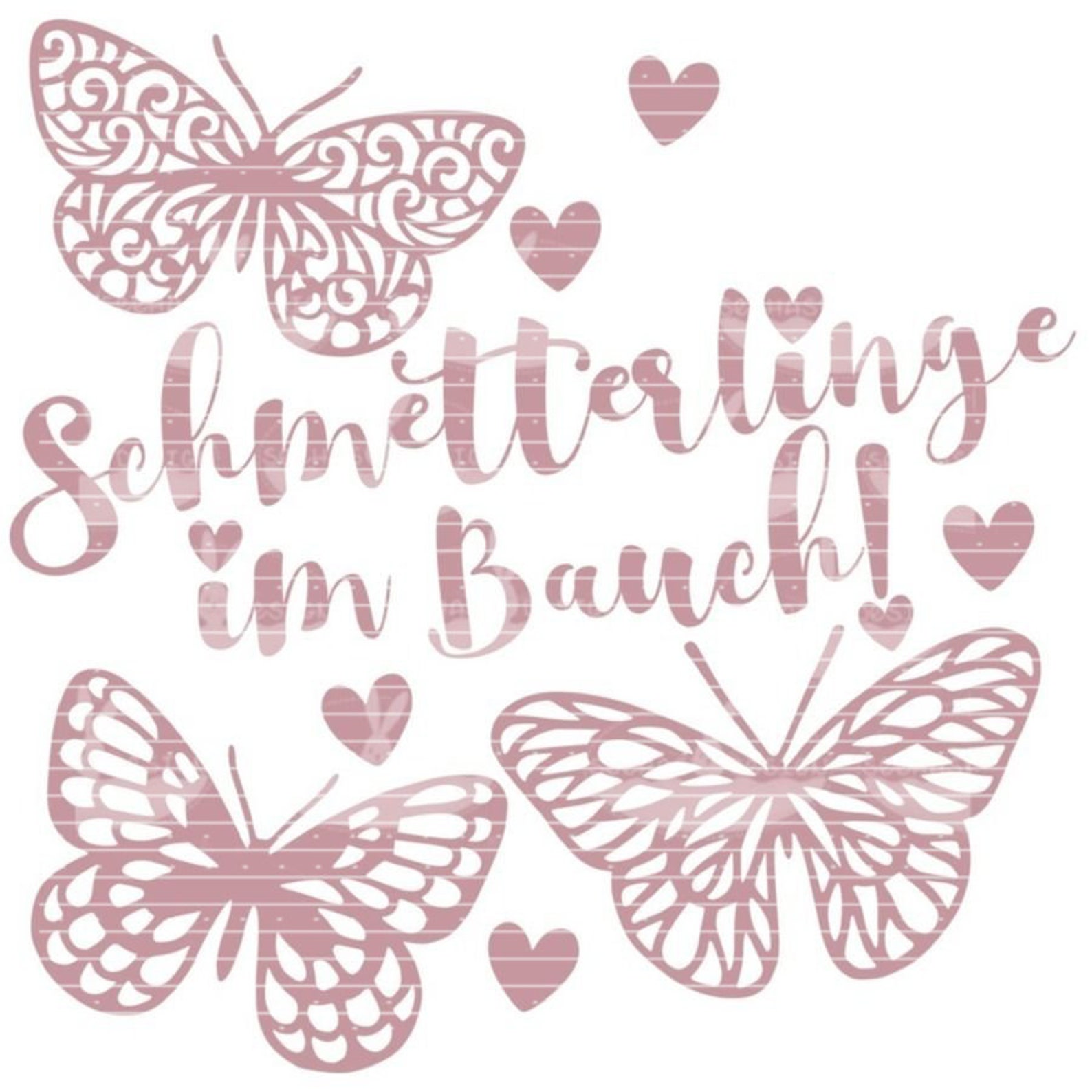 Plotterdatei Schmetterlinge im Bauch SVG Liebe Etsy