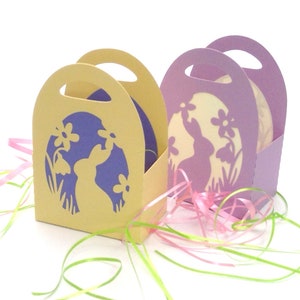Fichier de traceur de sac de Pâques SVG DXF FCM, lapin de Pâques, sac, Pâques, emballage de Pâques, boîte, cadeau, papier, laser svg dxf fcm eps png pdf