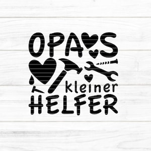 Archivo de trazador de El pequeño ayudante del abuelo SVG DXF FCM, regalo, bebé, abuela, niño, láser, impresión, sublimación, svg dxf fcm png jpg pdf