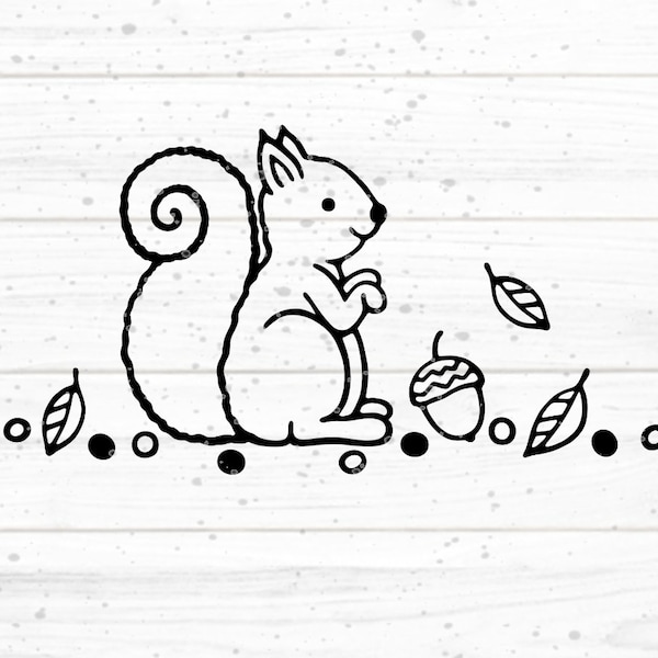 Squirrel Cutting file SVG DXF FCM, Squirrel, autumn, dots, window picture, foil, Laser, Sublimation, svg dxf fcm eps png pdf jpg