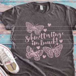 Schmetterlinge im Bauch Plotterdatei SVG DXF FCM, Liebe, Schmetterlinge