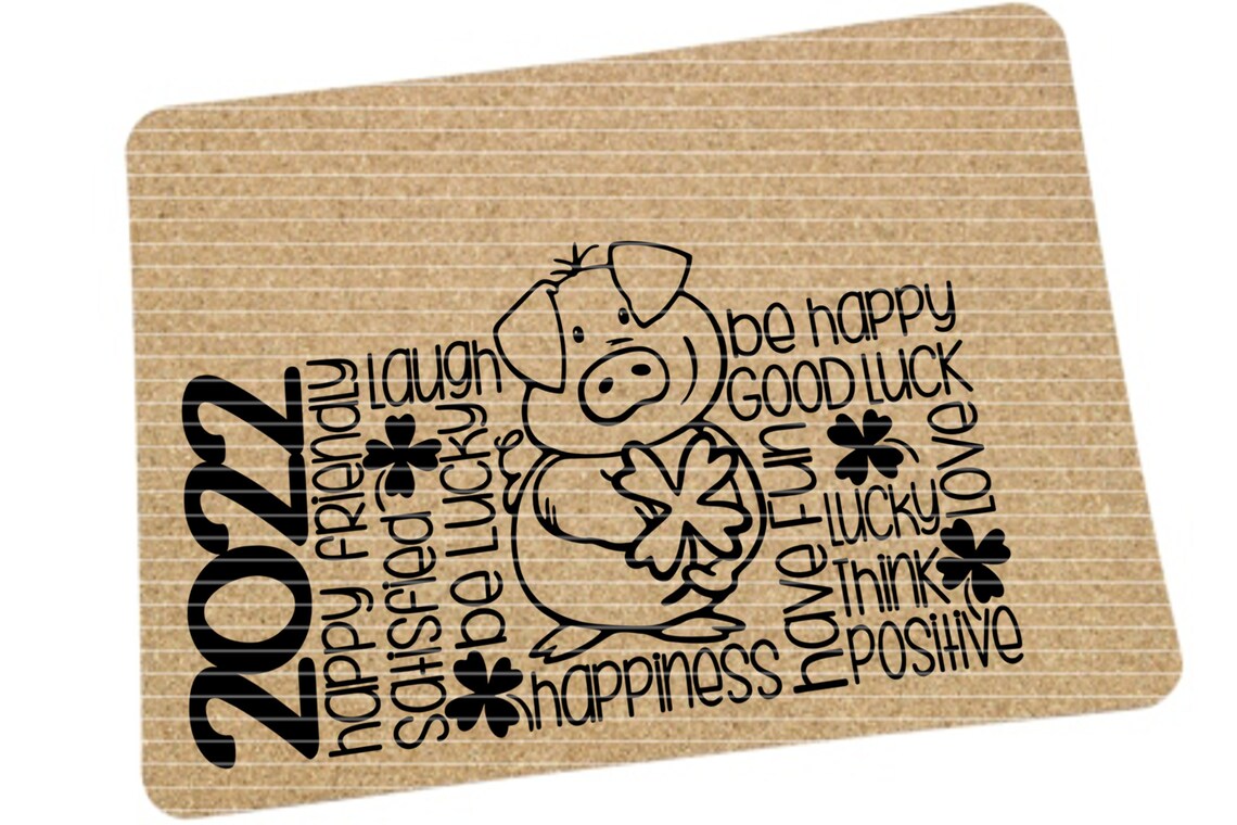 Plotterdatei Glücksschweinchen 2022 SVG Neujahr Geburtstag | Etsy
