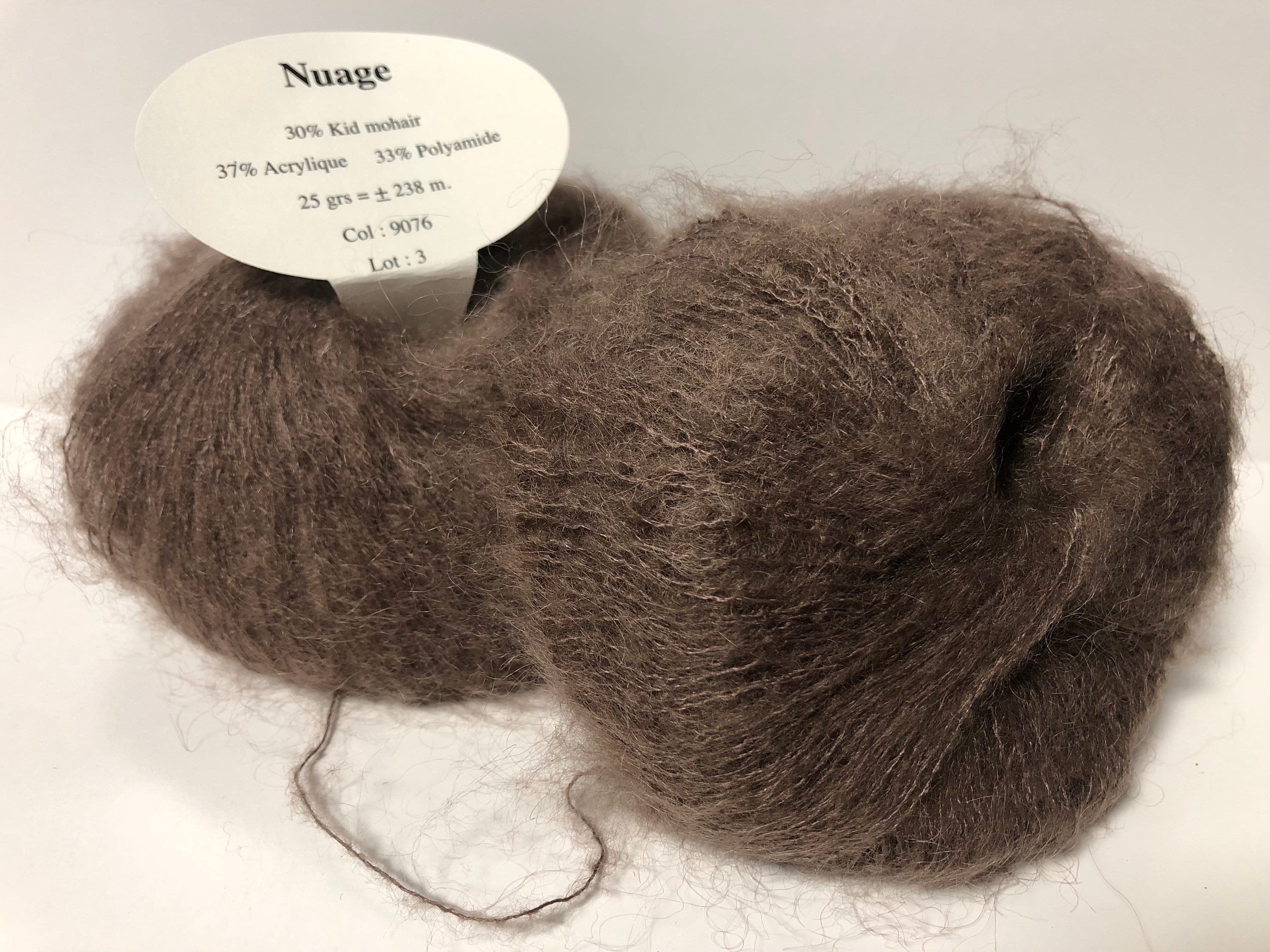 Lot De 5 Pelotes Laine/mohair Beige - Taille Aiguilles 4-5, Fabrication France