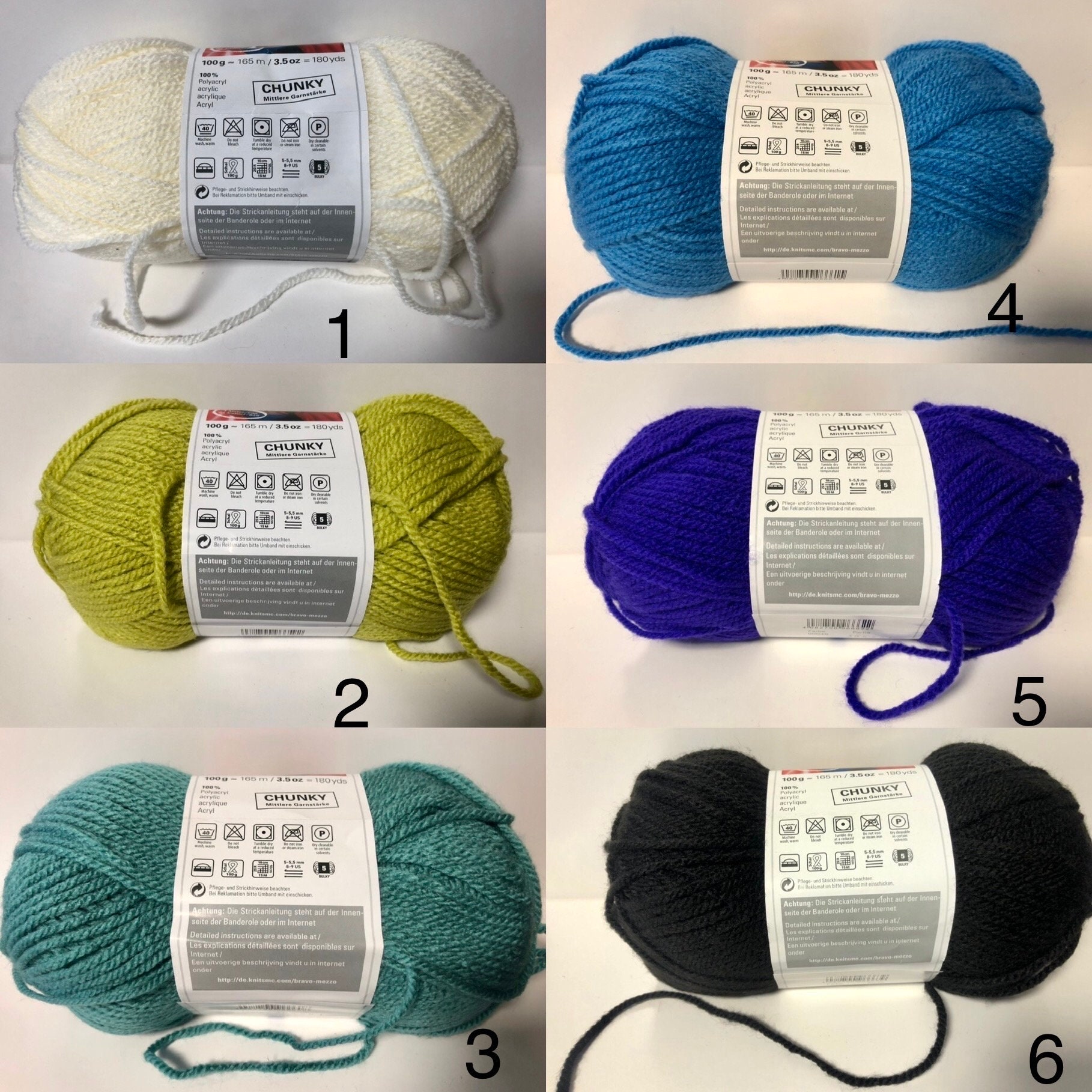 1 Pelote De Laine Acrylique Verte Amande 100g - Pour Aiguilles 8/9 Ou Crochet 8/9
