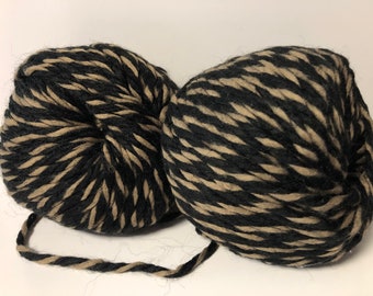 Lot De 10 Pelotes De Laine Kid Mohair Marron - Fabriqué En France - Aiguilles 2.5+