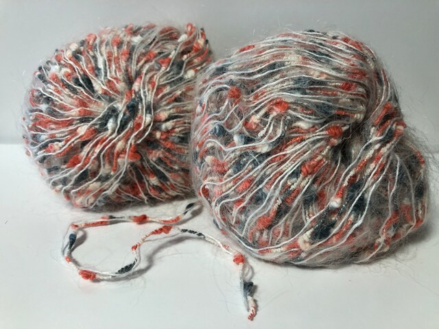 Lot De 10 Pelotes De Laine Mohair Bouclée Rose Fuchsia - Fabriqué En France