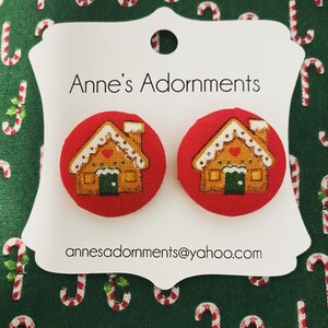 Christmas Gingerbread House Earrings