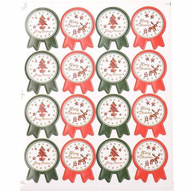 lot 16 chalkboard labels Merry Christmas merry christmas red green Mint