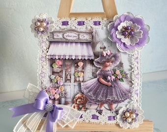 1 Carta RARA "G/Luxury" - 2 cartas en una (interior decorado con efectos de carta) "Flores para ti"