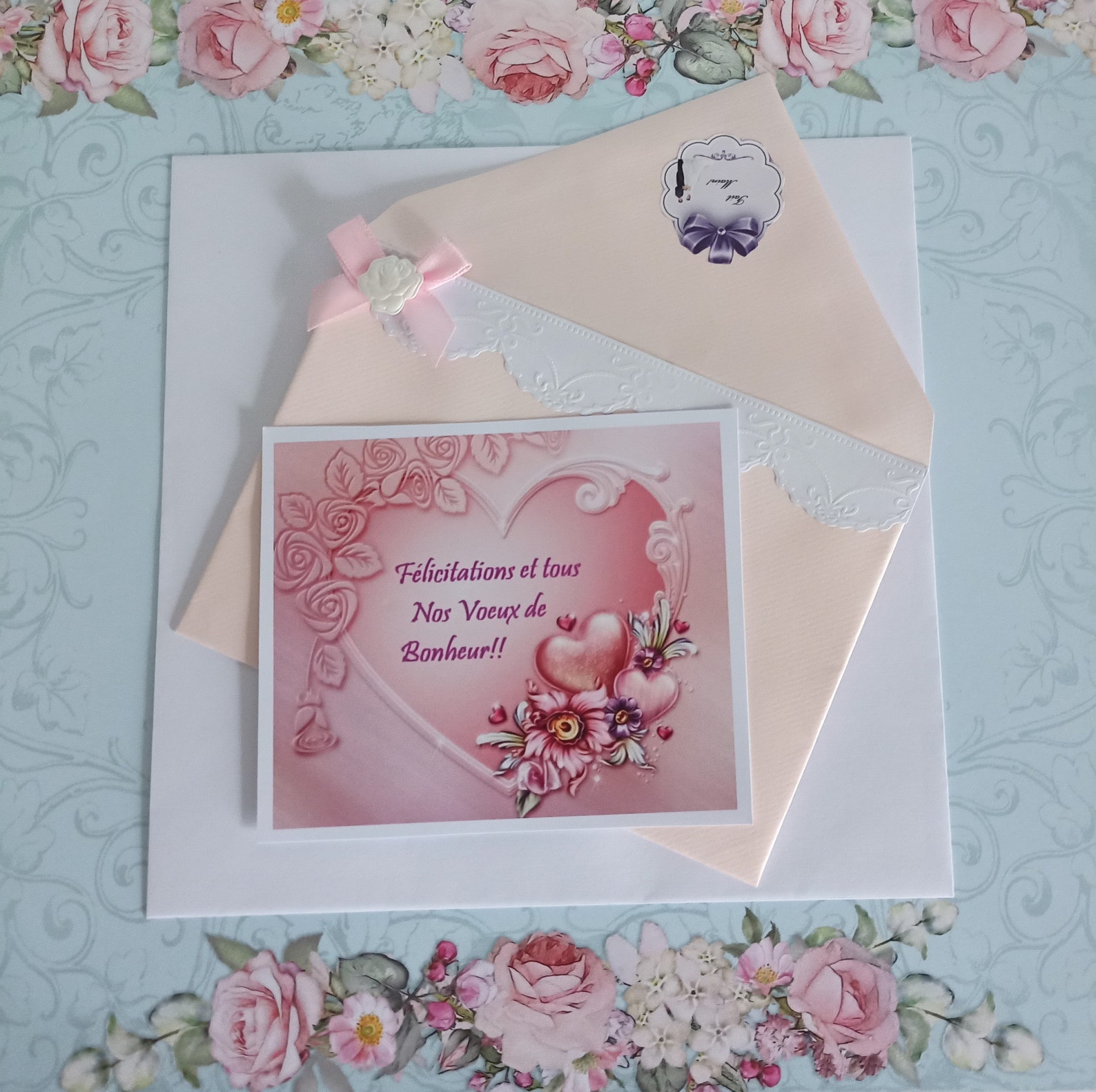 Karte Saldo Hochzeit Geist Shabby /Vintage Modell Einzigartige | Etsy