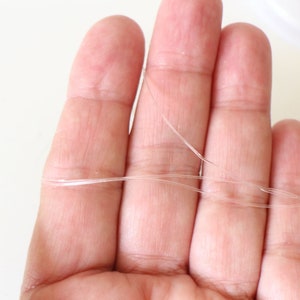 16 mètres de fil nylon élastique transparent invisible 0,5 mm