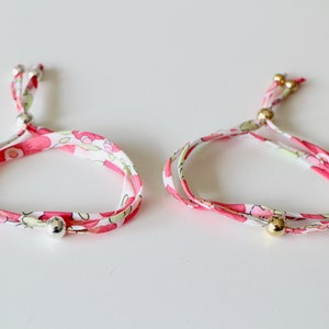 KIT FAI DA TE Bracciale Liberty Betsy Strawberry Tagada e perline lisce in acciaio inossidabile in metallo dorato o argentato