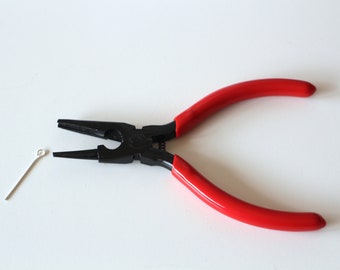 1 clamp to create rings and loops 12.5 cm in iron and plastic
