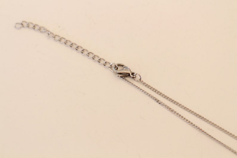 1 gold and silver stainless steel necklace 45 cm