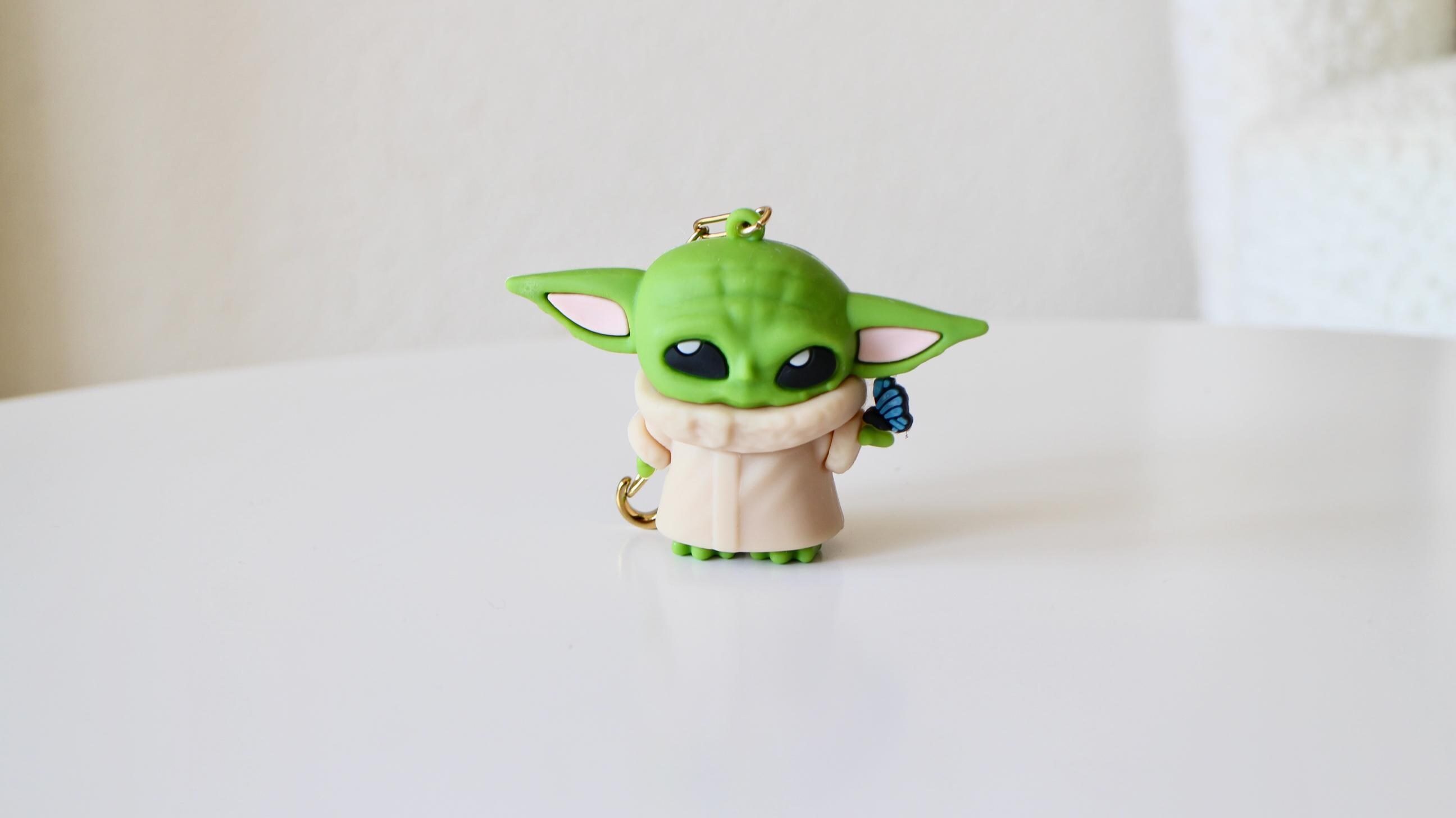 スター・ウォーズ マスター・ヨーダ キーホルダー、ゴールドステンレス