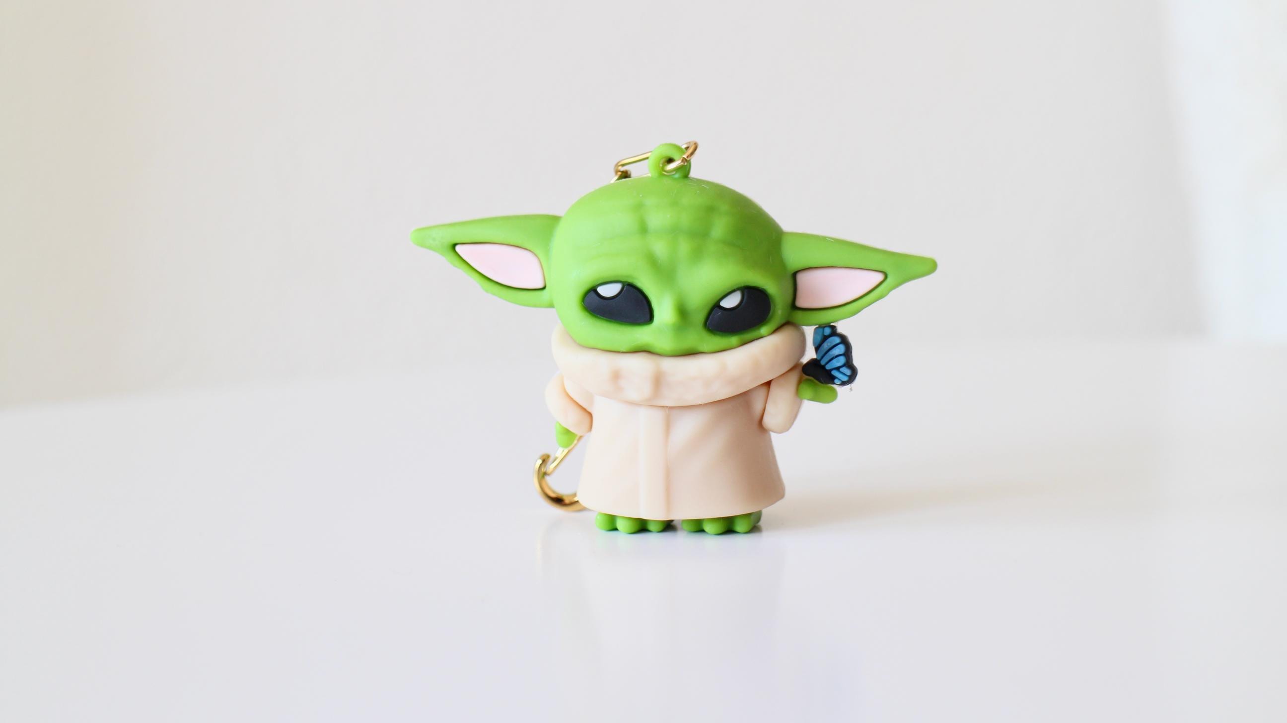 スター・ウォーズ マスター・ヨーダ キーホルダー、ゴールドステンレス